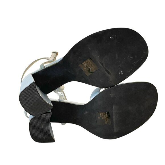 Vintage 90s y2k Esprit Chunky Platform Sandals Strappy Heels Escapade Blue 8 - Picture 9 of 10